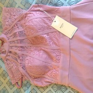 Pretty Pink Laced Top Dress